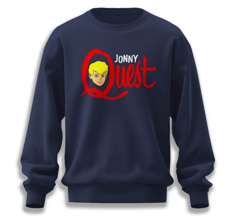 Jonny Quest Vintage Cartoon Sweatshirt Navy