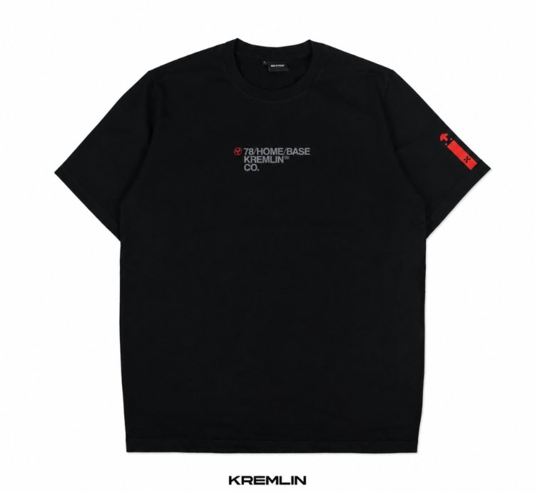 Kremlin Cyber Graphic T-shirt Black Netrun