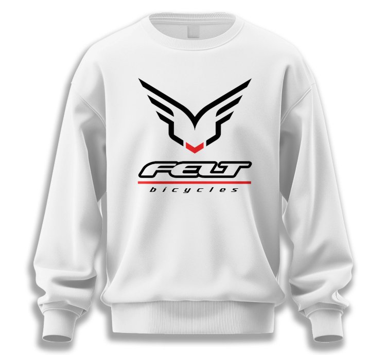 Feltfelt Bicycles Bikes Bicycle Mens Sweatshirt White