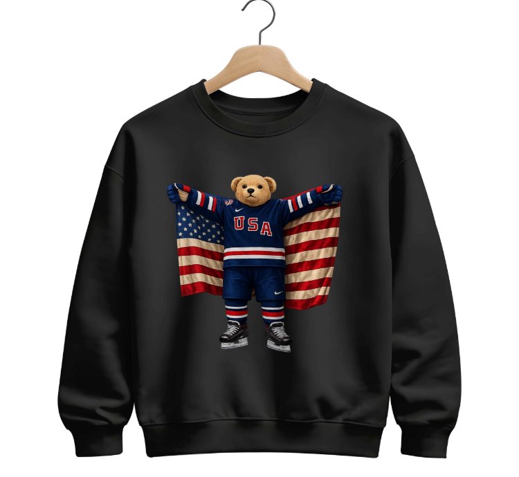 Polo Ralph Lauren Icon Bear Usa Flag Sweatshirt