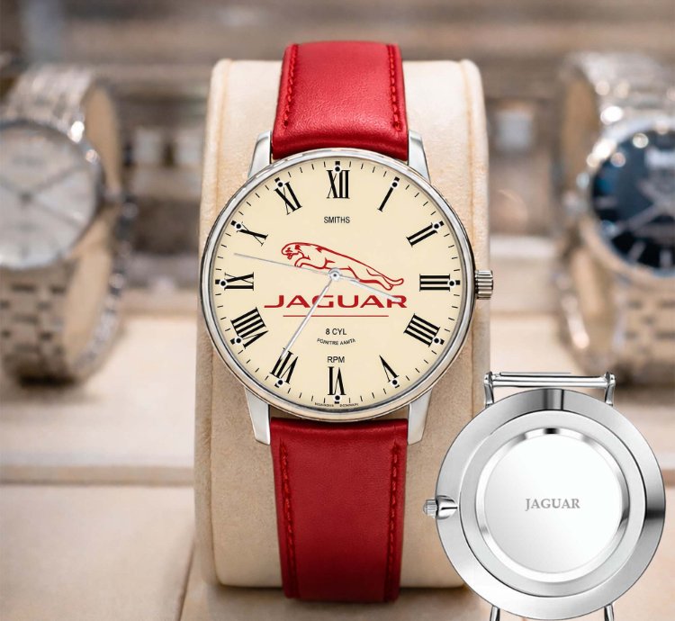 Jaguar Watch Luxury Leather Strap Watch