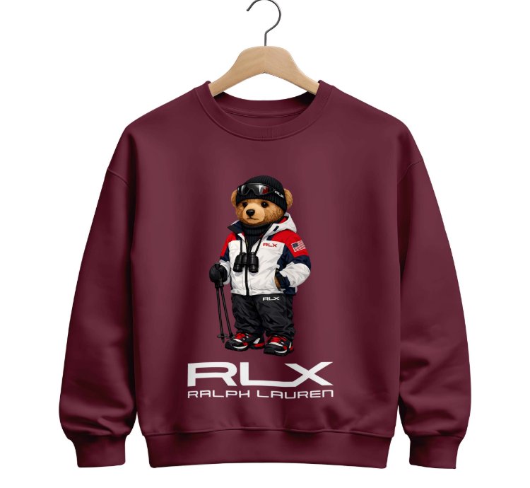 Polo Bear Sweatshirt Sky Rlx Size Usa