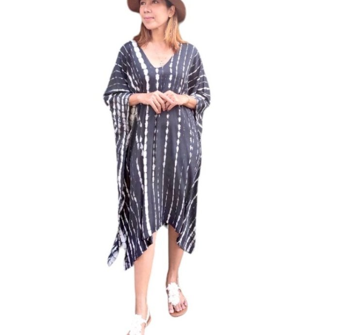 Short Rayon Kaftan Dress For Women