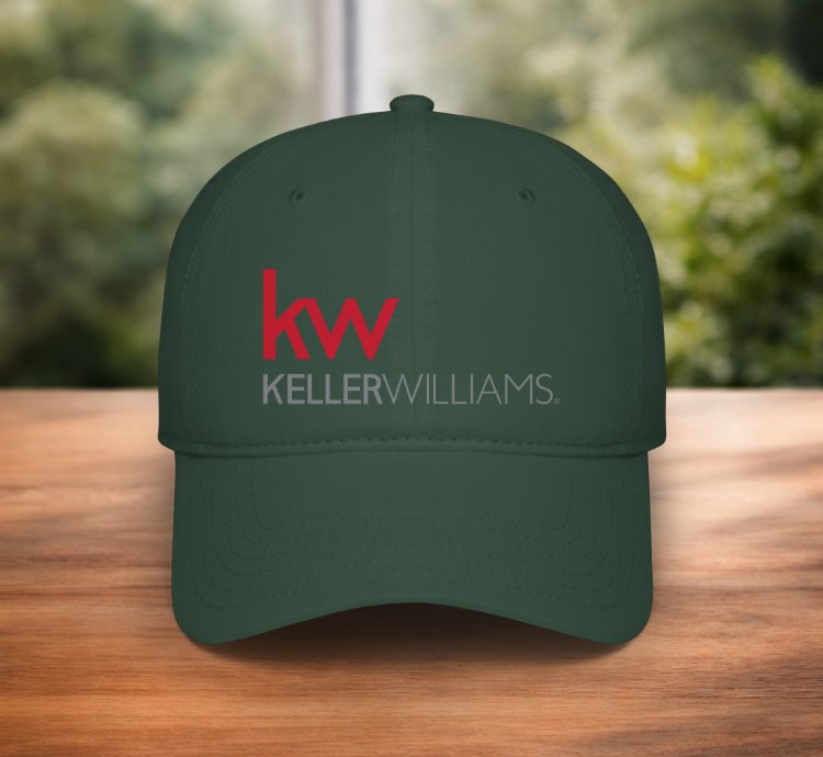 Kw Keller Williams Logo Cap Classic Forest Green Adjustable Real Estate Baseball Hat