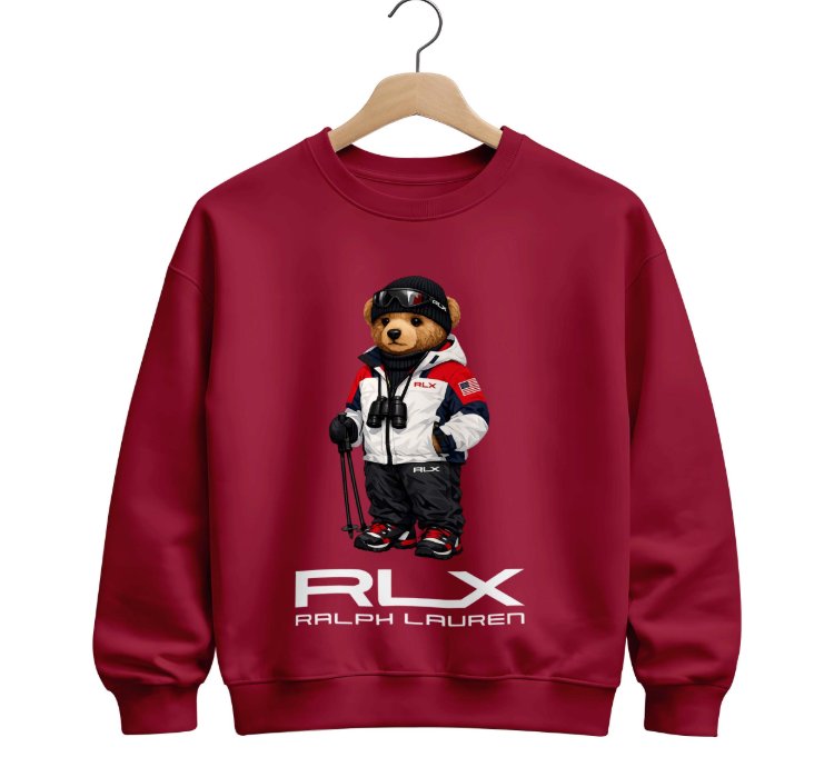 Polo Bear Sweatshirt Sky Rlx Size Usa