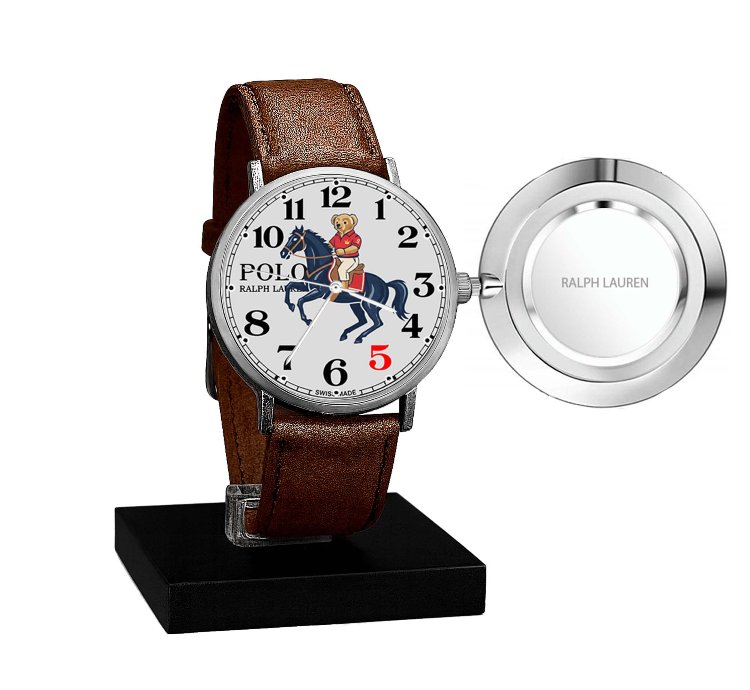 Polo Watch Bear Riding A Horse Design