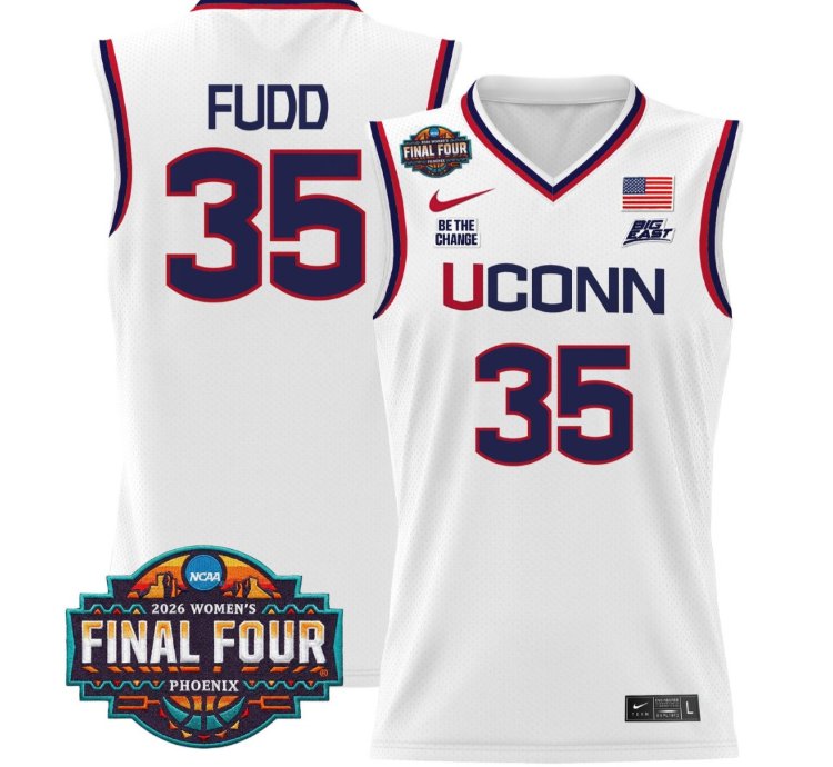 Azzi Fudd Jersey 35 Uconn Huskies 2026 Tournament Final Four Stitched White