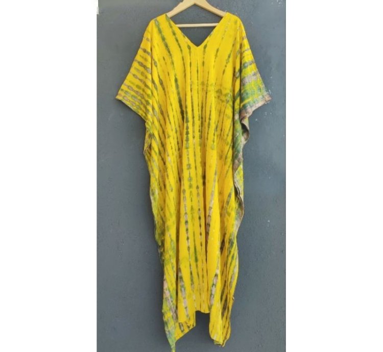 Elegant Maxi Kaftan Comfortable Loose Fit Everyday Resort Wear