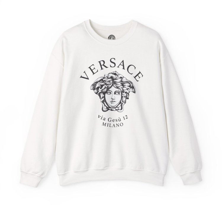 Versace Milano White Sweatshirt - Size Usa