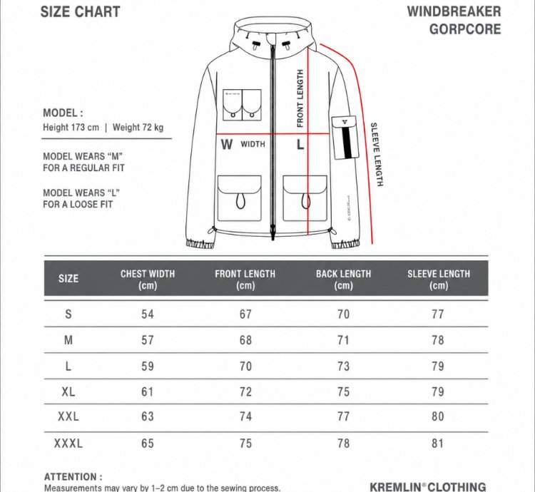 Kremlin Gorpcore Windbreaker Jacket Trooper