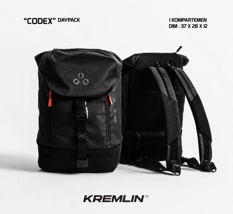 Kremlin Codex - Minimalist Techwear Backpack Daypack Bag