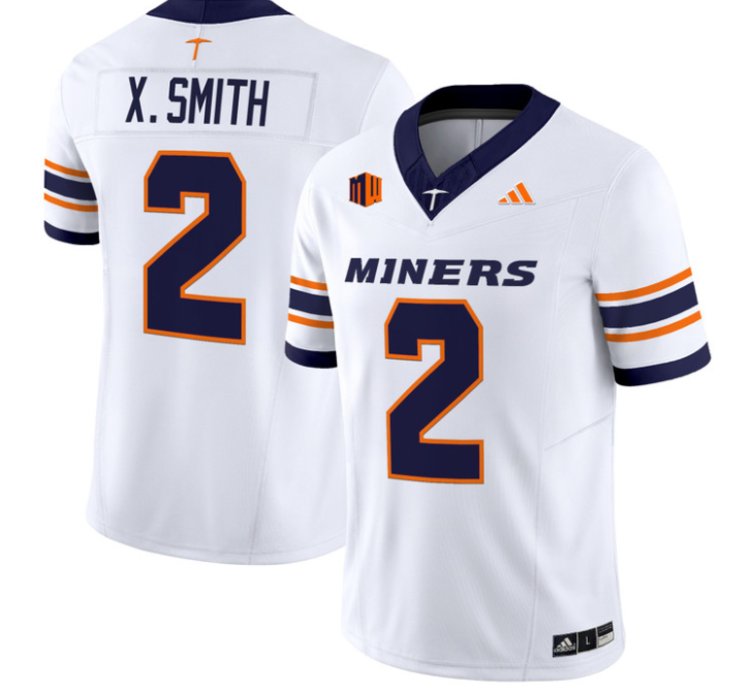 Xavier Smith Jersey 2 Utep Miners 2016 Vapor Limited Stitched White