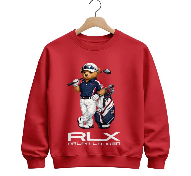 Sweatshirt Polo Bear Rlx Size Usa
