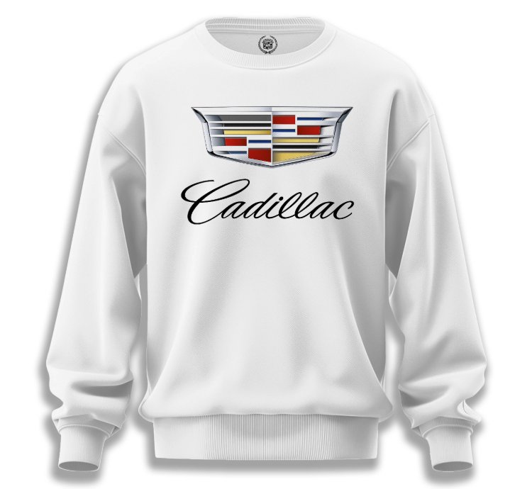Cadillac Sweatshirt Mens Shirt White