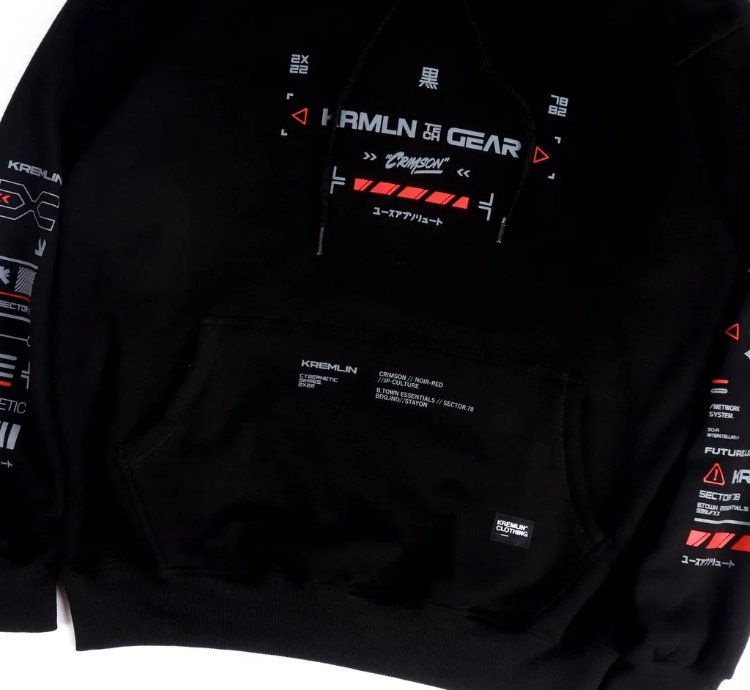 Kremlin Crimson - Cybernetic Pullover Hoodie
