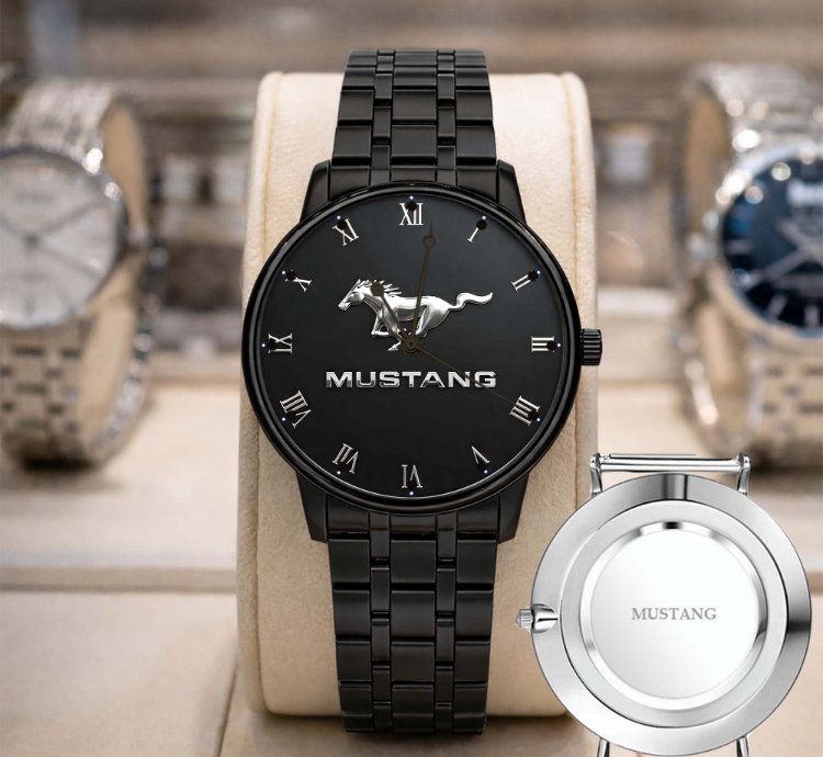 Ford Mustang American Flag Mf69 Sport Metal Watch