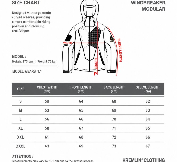Kremlin Norbit - Jacket Modular Windbreaker Biker Rider
