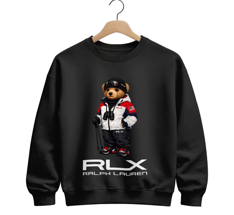 Polo Bear Sweatshirt Sky Rlx Size Usa