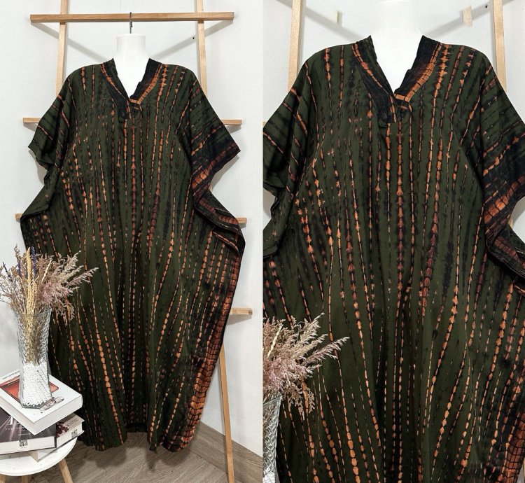 Oversized Rayon Kaftan Dress For Women