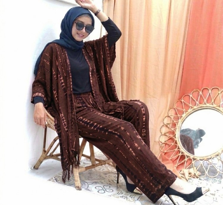 Bohemian Kimono And Palazzo Pants Set