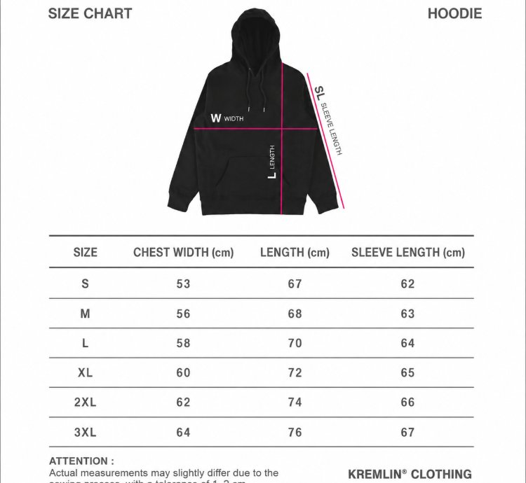Kremlin Paw - Pullover Hoodie Typo Graphic Embroidery