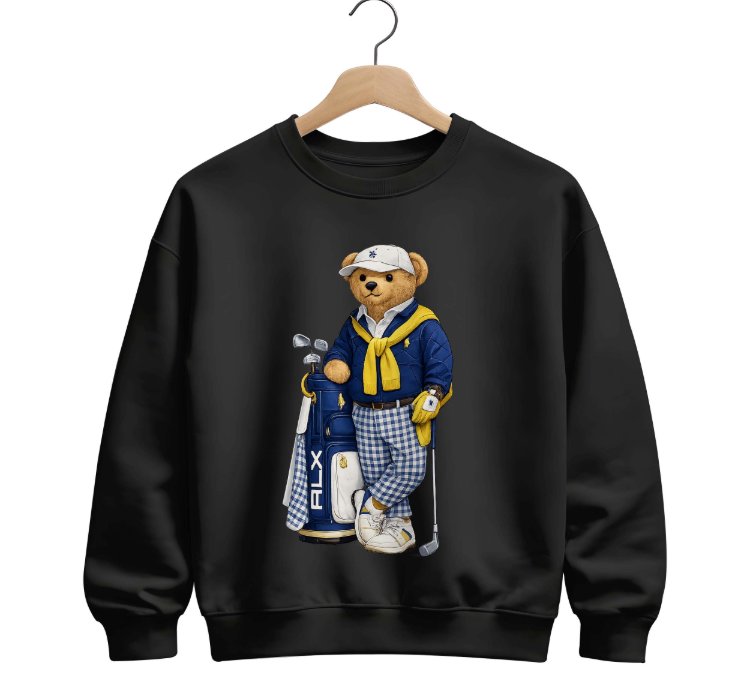 Polo Ralph Lauren Icon Bear Usa Flag Sweatshirt Golf
