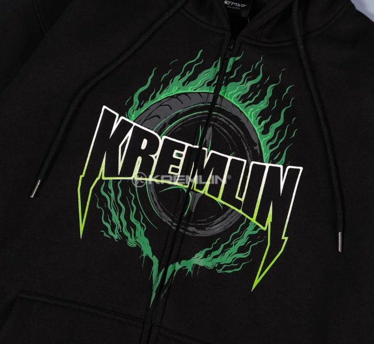 Kremlin Pumpkin - Zipper Hoodie Halloween Racing Black