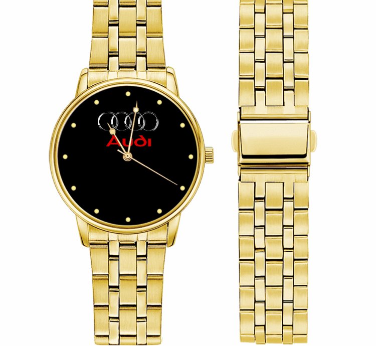 Audi Logo Otomotive Super Car Sport Watch