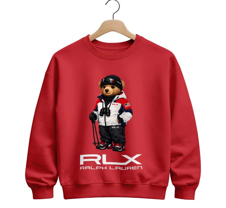 Polo Bear Sweatshirt Sky Rlx Size Usa