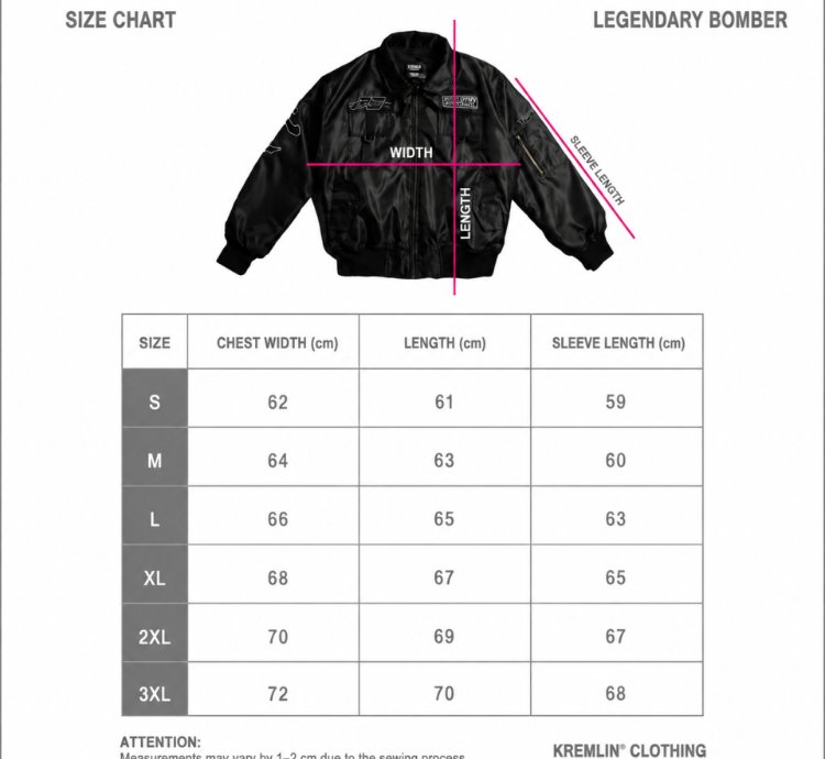 Kremlin Boxy Bomber Jacket Legendary