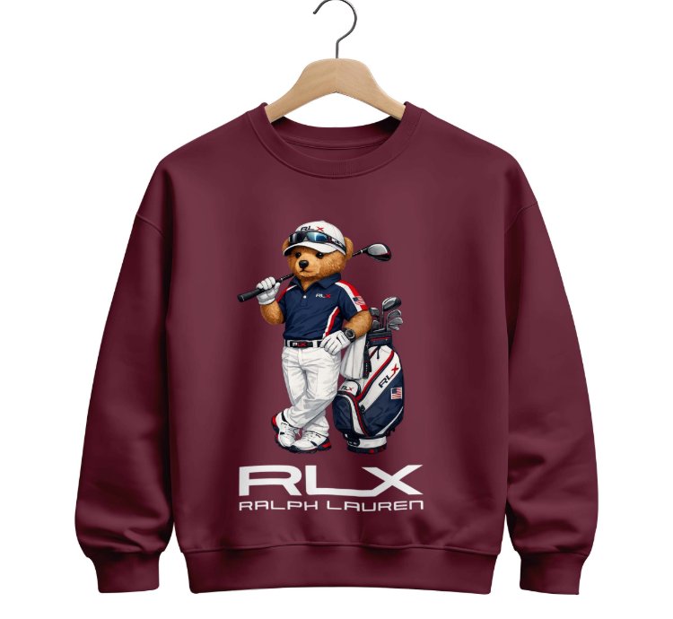 Sweatshirt Polo Bear Rlx Size Usa