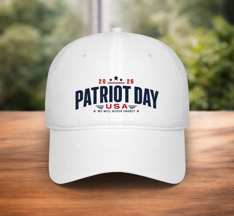 Patriot Day Usa 2026 Hat 911 Never Forget Baseball Cap American Memorial Cap September 11 Tribute Gift White