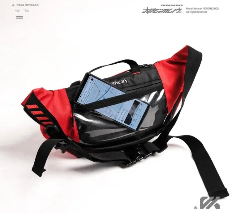 Kremlin Cyrax Waistbag Double Strap Sling Bag - Red