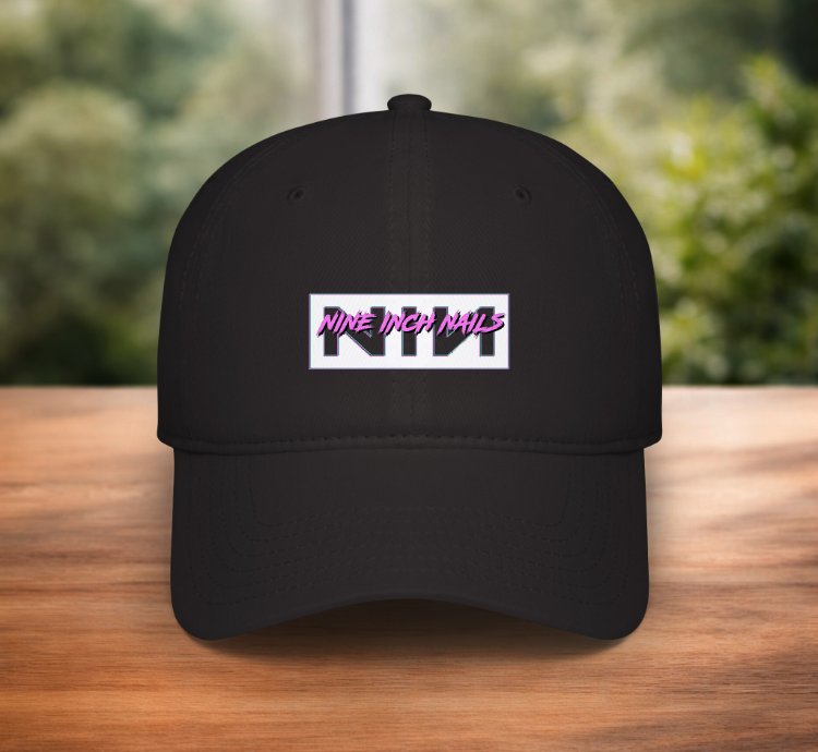 Nine Inch Nails Hat Nin Logo Black Adjustable Baseball Cap For Rock Music Fans