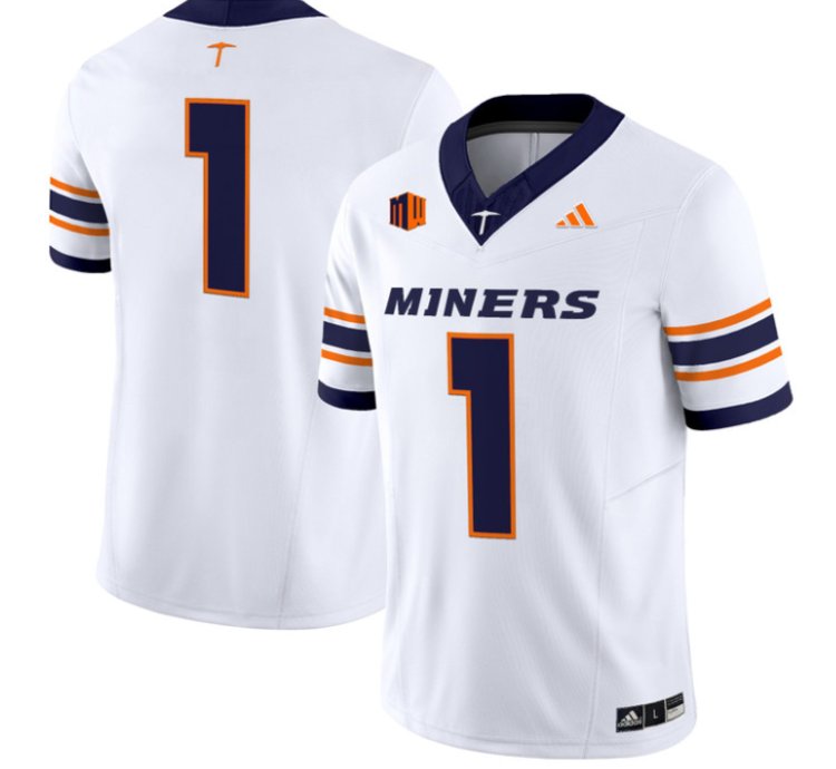 Team Jersey 1 Utep Miners 2016 Vapor Limited Stitched White