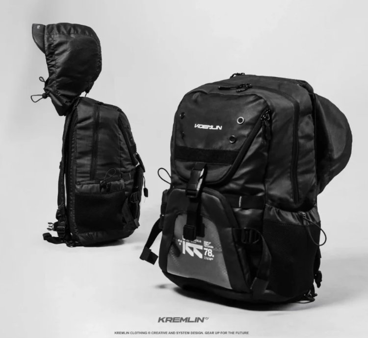 Kremlin Hood Backpack Black - External