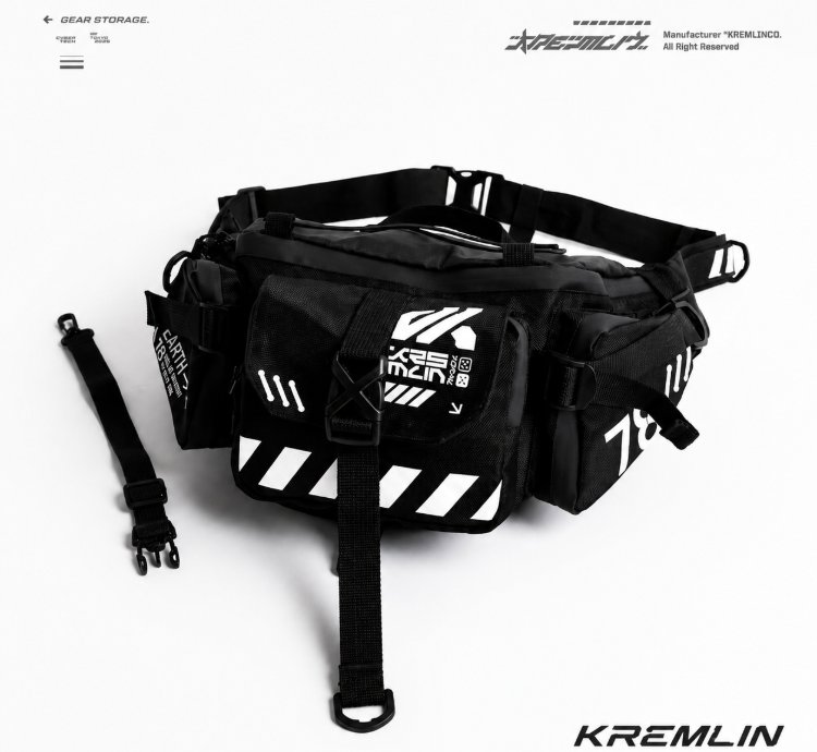 Kremlin Cyrax Black - Waistbag Double Strap Sling