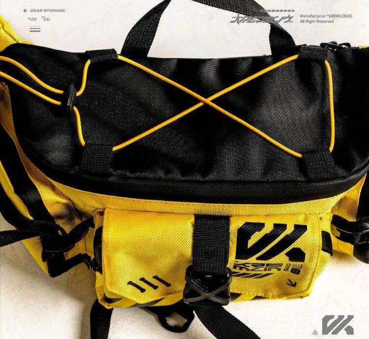Kremlin Cyrax Waistbag Double Strap Sling Bag - Yellow