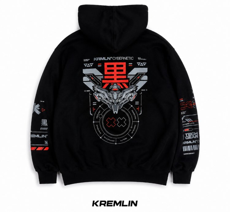 Kremlin Crimson - Cybernetic Pullover Hoodie