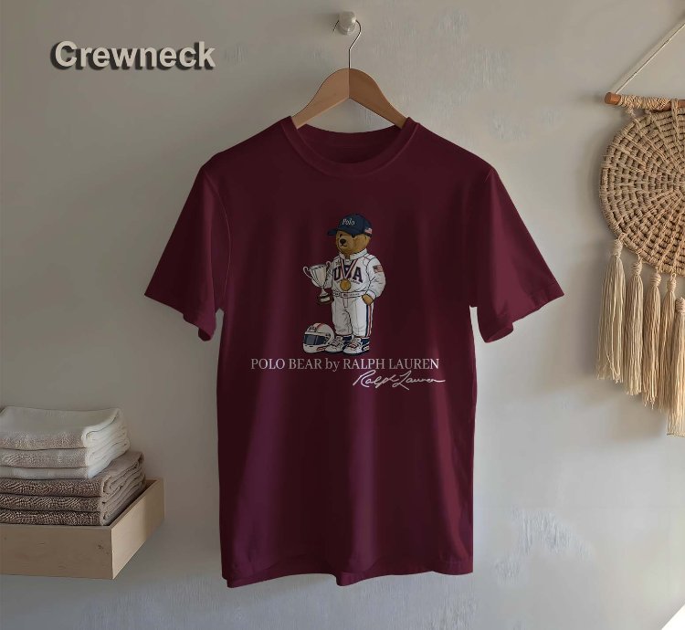Polo T-shirt Bear Racer Design For Men Us Size