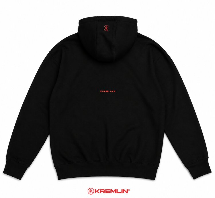 Kremlin Griffith - Pullover Hoodie High Neck Black