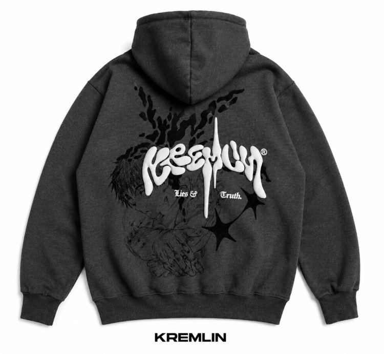 Kremlin Mirage - Pullover Hoodie Typo Graphic Hd Puff