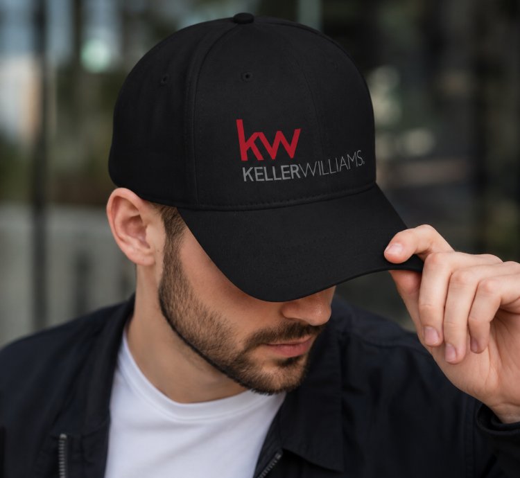 Kw Keller Williams Logo Cap Classic Black Adjustable Real Estate Baseball Hat