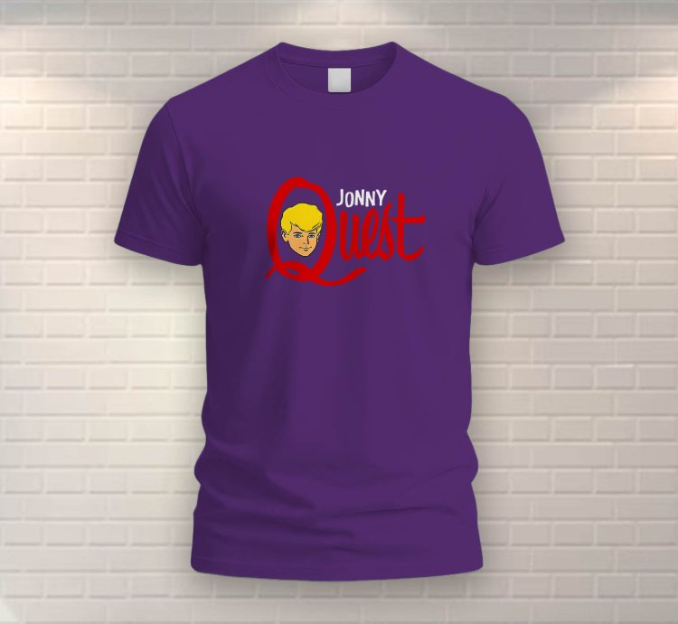 Jonny Quest Vintage Cartoon T-shirt Purple