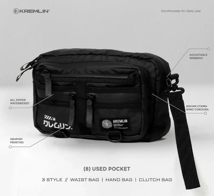 Kremlin Taka - Slingbag Waist Bag 3 Styles Original