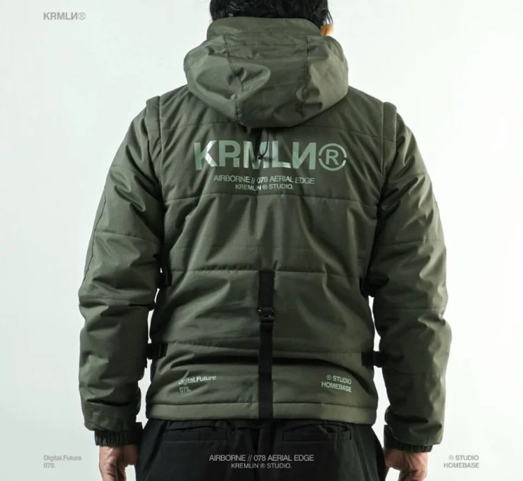 Kremlin 2-in-1 Modular Puffer Jacket Army Green Airborne