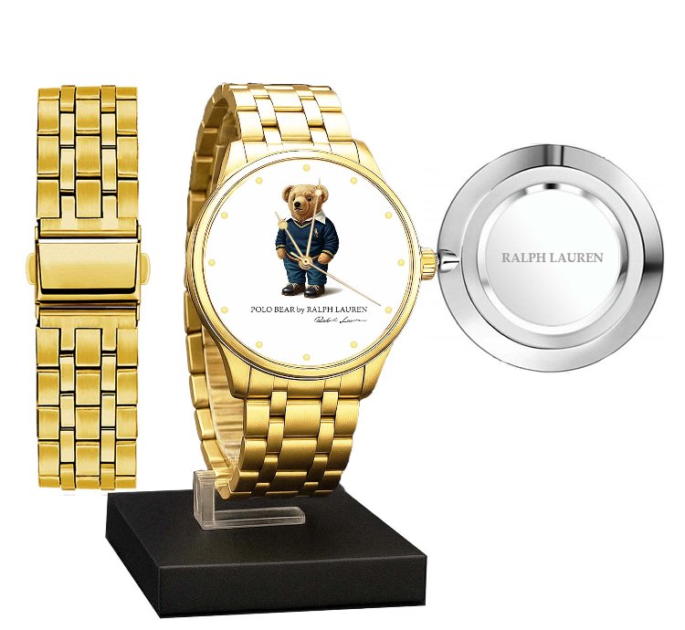 Polo Watch Luxury Preppy Bear Design With