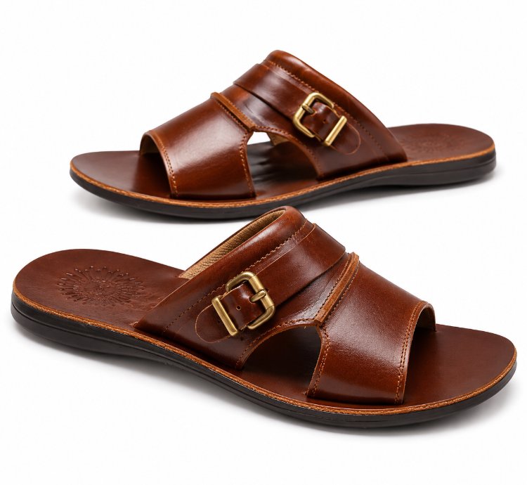 Mens 100 Genuine Cow Leather Sandals