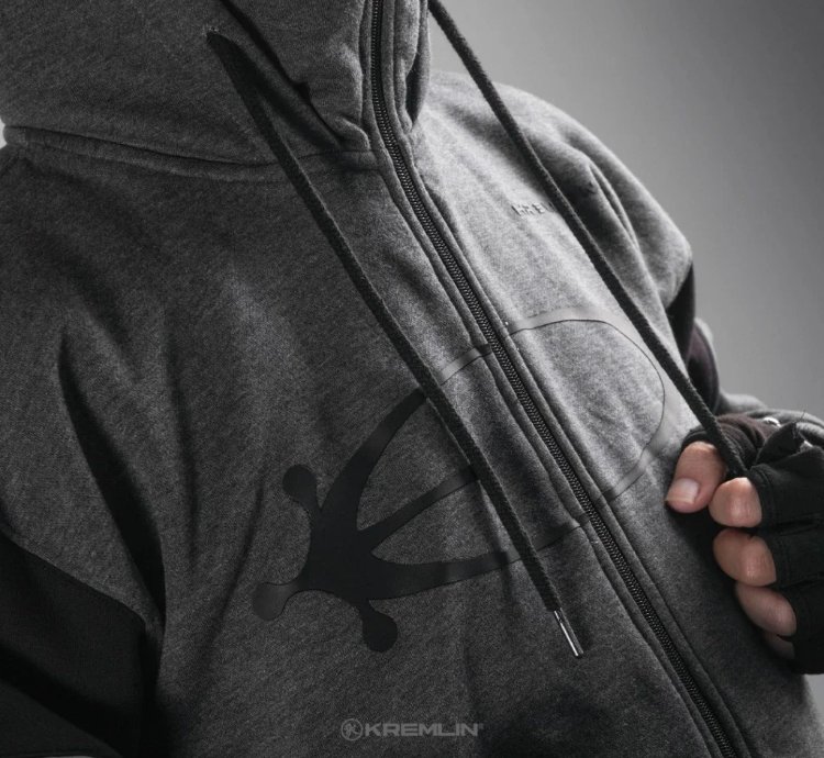 Kremlin - Eclipse Balaclava Zipper Hoodie Darkpoetic Series - Misty Gray