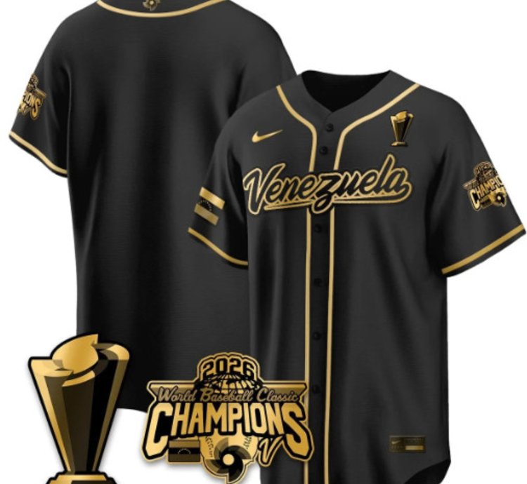 Team Venezuela Baseball Jersey 2026 World Baseball Classic Champions Limited Stitched